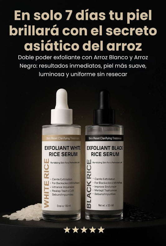 Peel Shot Glow - Ampolla de arroz blanco y negro