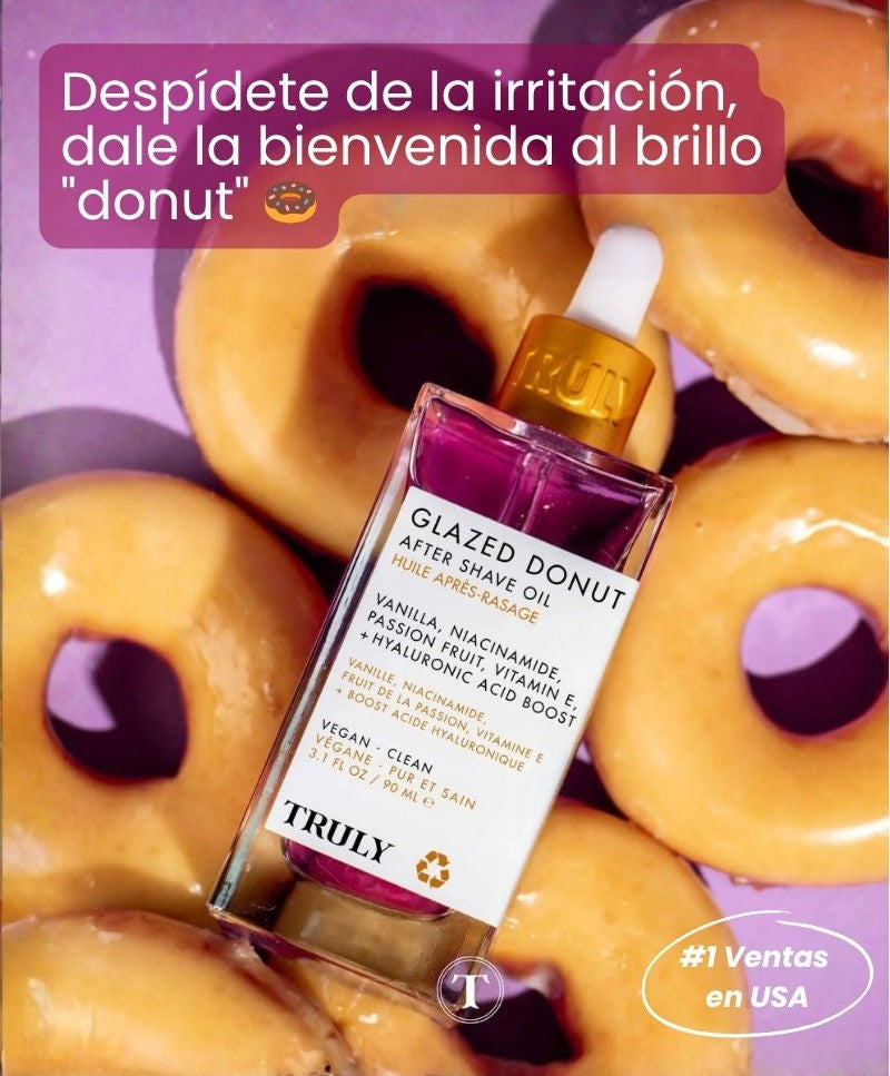 Glazed Donut After Shave Oil - Despídete de la irritación, dale la bienvenida al brillo "donut" 🍩