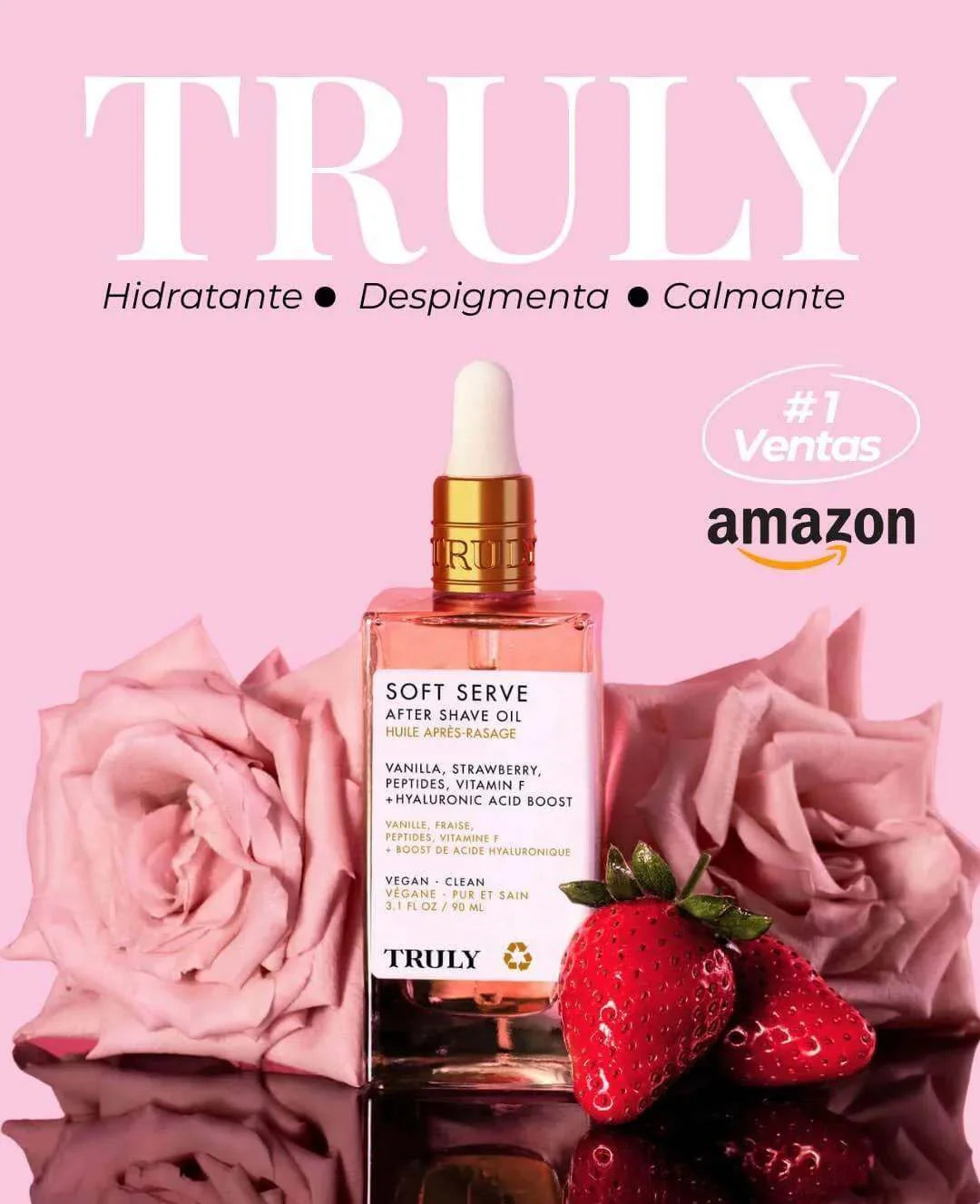 TRULY SOFT SERVE 🌸 - Aceite para después de afeitarse ¡Adiós Irritación, Hola Piel de Durazno! 🍑